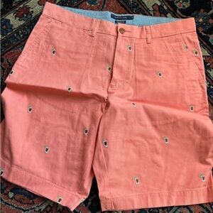 Men Tommy Hilfiger Coral Embroidered Summer Shorts Classic Fit 34